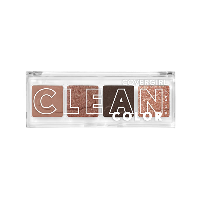Soft as a cloud, with COVERGIRL Clean Fresh Clean Color Eyeshadow what you see is exactly what you get. Universally flattering, this eyeshadow boasts 3 different finishes that glide effortlessly onto your skin in one swift swipe. The sky is the limit with these matte, metallic and shimmer shades!