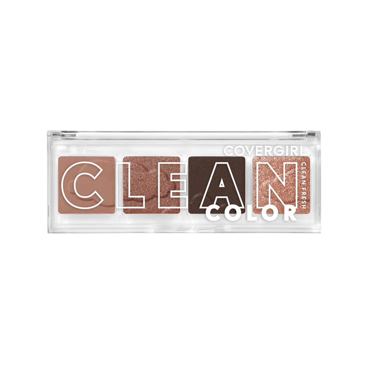 Soft as a cloud, with COVERGIRL Clean Fresh Clean Color Eyeshadow what you see is exactly what you get. Universally flattering, this eyeshadow boasts 3 different finishes that glide effortlessly onto your skin in one swift swipe. The sky is the limit with these matte, metallic and shimmer shades!