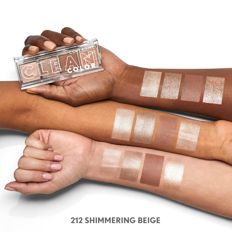 Soft as a cloud, with COVERGIRL Clean Fresh Clean Color Eyeshadow what you see is exactly what you get. Universally flattering, this eyeshadow boasts 3 different finishes that glide effortlessly onto your skin in one swift swipe. The sky is the limit with these matte, metallic and shimmer shades!