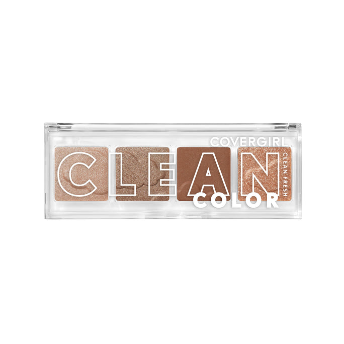 Soft as a cloud, with COVERGIRL Clean Fresh Clean Color Eyeshadow what you see is exactly what you get. Universally flattering, this eyeshadow boasts 3 different finishes that glide effortlessly onto your skin in one swift swipe. The sky is the limit with these matte, metallic and shimmer shades!