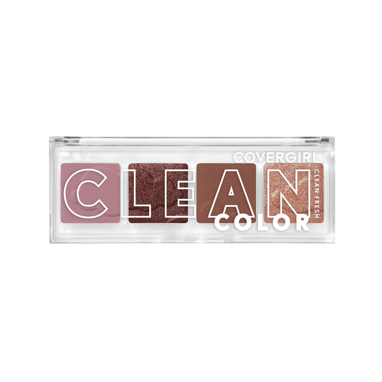 Soft as a cloud, with COVERGIRL Clean Fresh Clean Color Eyeshadow what you see is exactly what you get. Universally flattering, this eyeshadow boasts 3 different finishes that glide effortlessly onto your skin in one swift swipe. The sky is the limit with these matte, metallic and shimmer shades!