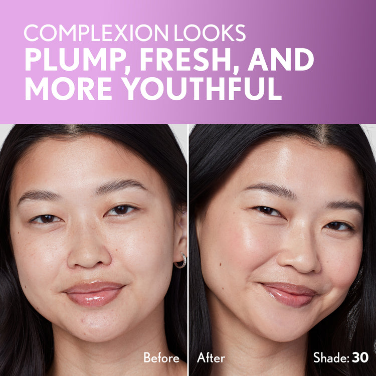 Covergirl Simply Ageless Skin Perfector Essence Foundation, Tinted Skin Perfector, Skincare Makeup Hybrid, Sheer Tint, Radiant Finish, Skin-Like Finish, Vegan Formula, 1.05oz