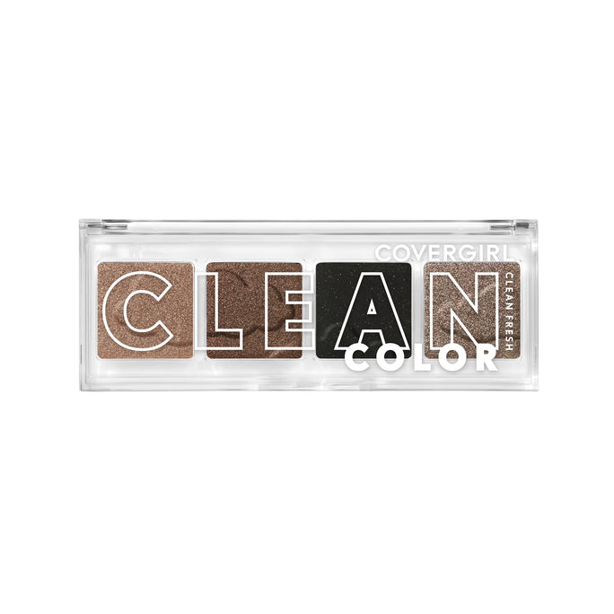 Soft as a cloud, with COVERGIRL Clean Fresh Clean Color Eyeshadow what you see is exactly what you get. Universally flattering, this eyeshadow boasts 3 different finishes that glide effortlessly onto your skin in one swift swipe. The sky is the limit with these matte, metallic and shimmer shades!