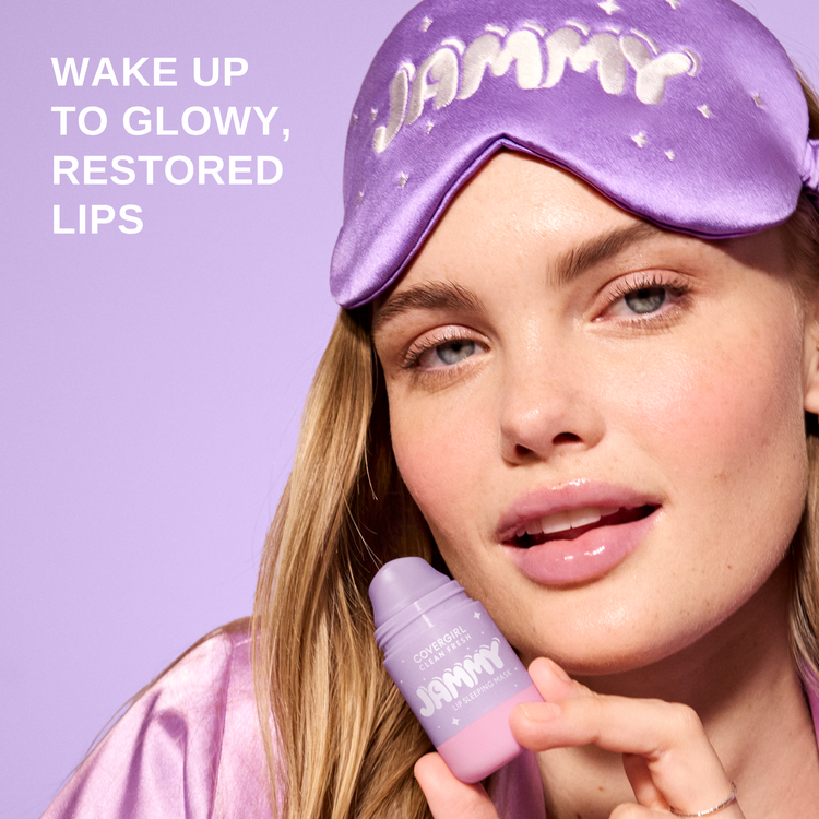 Wake up to glowy, restored lips with the COVERGIRL Clean Fresh Jammy Lip Sleeping Mask. The thick, creamy formula is infused with Vitamin E and Shea Butter and over 90% moisturizing ingredients, including antioxidant-rich Avocado and Grape Seed oils. It works overnight to visibly firm and reduce the look of lip lines,