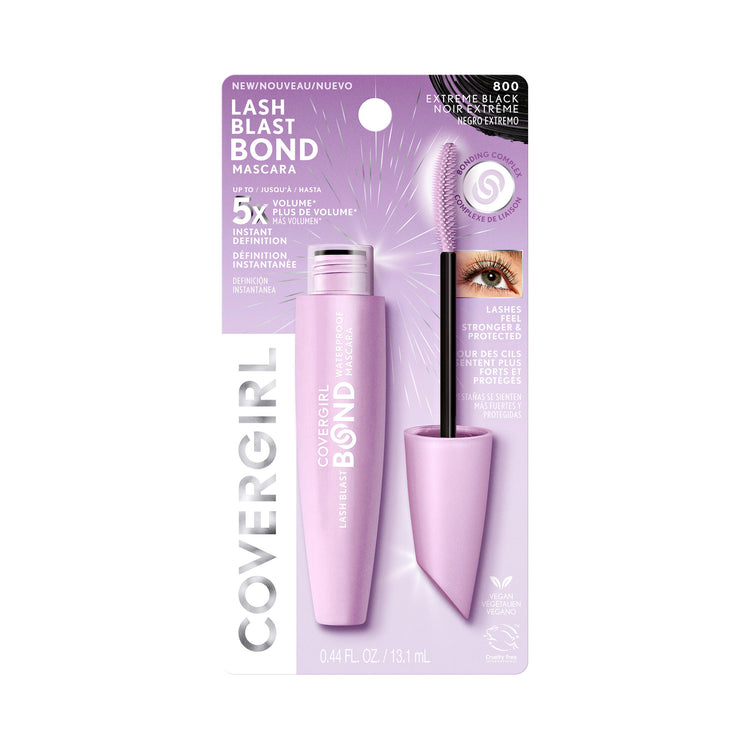 Lock in instant definition and volume with Lash Blast Bond Mascara! Formula, infused with bonding complex, visibly improves lash quality while delivering 5x more volume* in one coat.