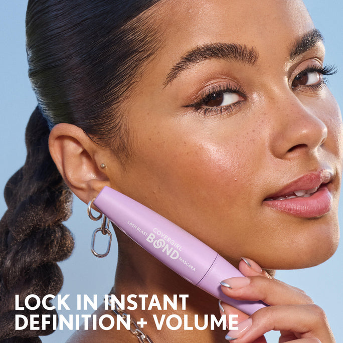 Lock in instant definition and volume with Lash Blast Bond Mascara! Formula, infused with bonding complex, visibly improves lash quality while delivering 5x more volume* in one coat.