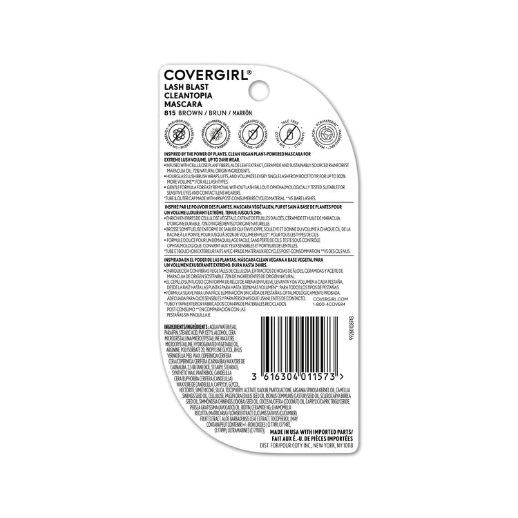 The Covergirl Lash Blast Cleantopia Mascara is the brand’s first plant-powered clean vegan mascara formulated with 100% cellulose plant fibers. Its clean, vegan formula is made with 72% natural origin ingredients and infused with aloe leaf extract, ceramide and sustainably sourced rainforest maracuja oil. The hourglass