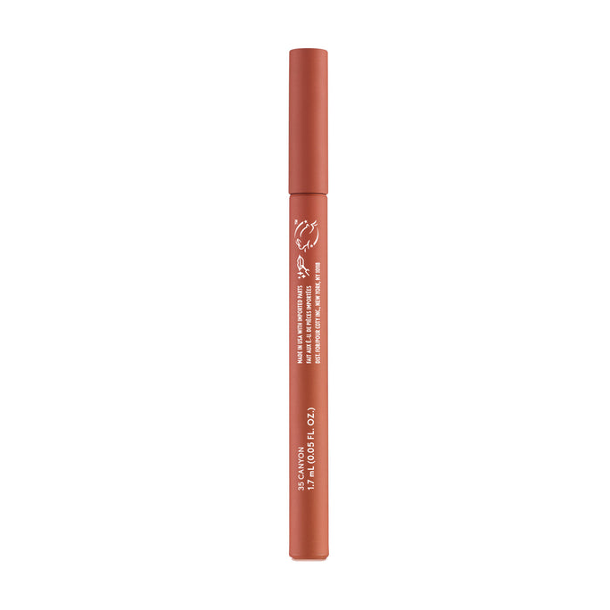 Non-drying, lightweight buildable lipstain that stays put, doesn’t feel tight and feels fresh all day. In just 1 swipe, color glides on smooth and precision pen allows for an effortless application. Try this stain as a lip liner for your perfect lip combo look.