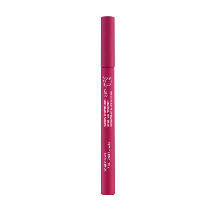 Non-drying, lightweight buildable lipstain that stays put, doesn’t feel tight and feels fresh all day. In just 1 swipe, color glides on smooth and precision pen allows for an effortless application. Try this stain as a lip liner for your perfect lip combo look.
