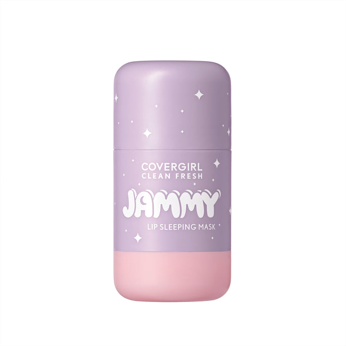 Wake up to glowy, restored lips with the COVERGIRL Clean Fresh Jammy Lip Sleeping Mask. The thick, creamy formula is infused with Vitamin E and Shea Butter and over 90% moisturizing ingredients, including antioxidant-rich Avocado and Grape Seed oils. It works overnight to visibly firm and reduce the look of lip lines,