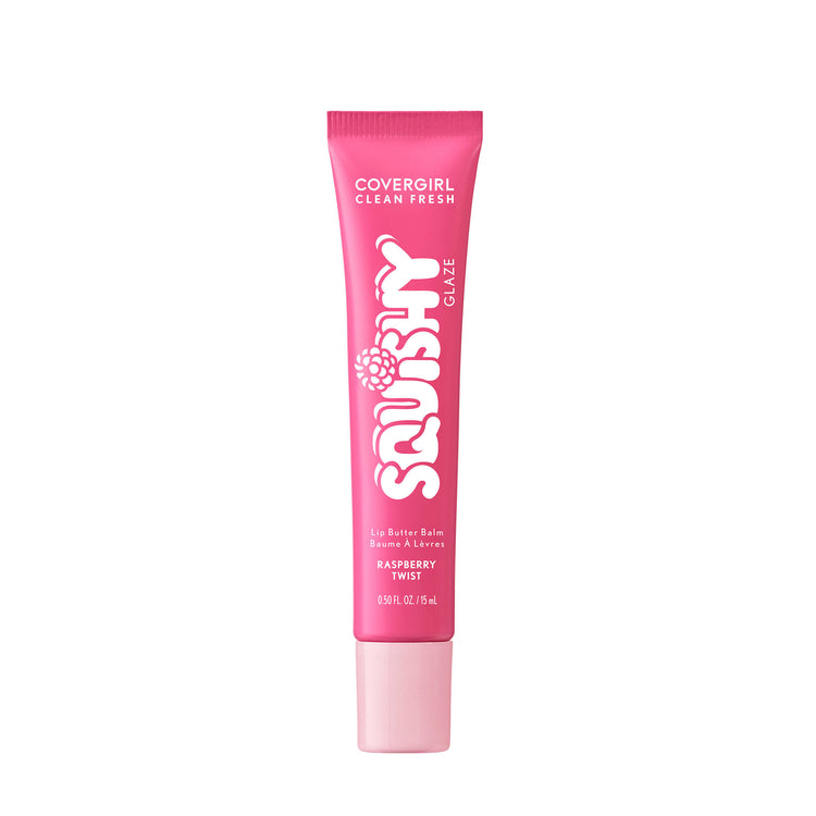 Get squishy hydration and bouncy shine with Clean Fresh Squishy GlazeTM Lip Butter Balm. This tinted glaze bursting with irresistibly squishy flavor delivers up to 9 hours of hydration. Lips look fuller, plump and supple smooth. The buttery formula, infused with Essential Fatty Acids, Hyaluronic Acid, Shea Butter, and