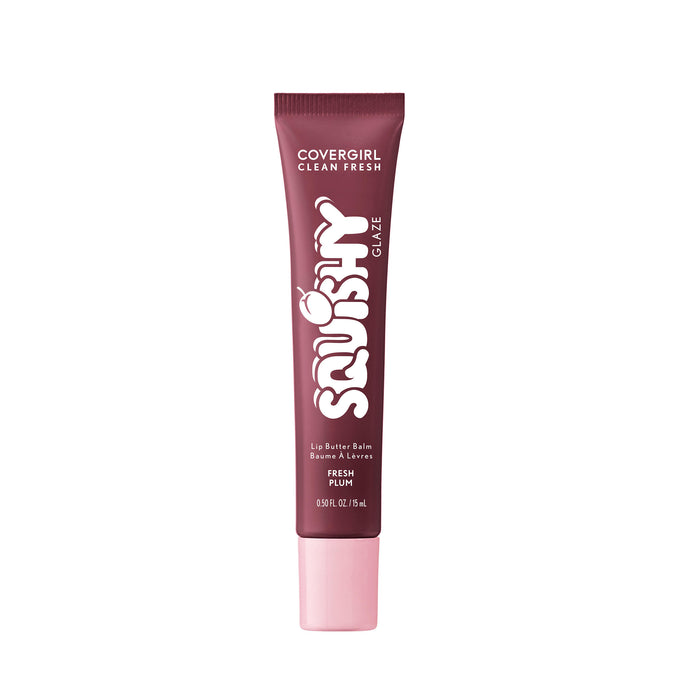 Get squishy hydration and bouncy shine with Clean Fresh Squishy GlazeTM Lip Butter Balm. This tinted glaze bursting with irresistibly squishy flavor delivers up to 9 hours of hydration. Lips look fuller, plump and supple smooth. The buttery formula, infused with Essential Fatty Acids, Hyaluronic Acid, Shea Butter, and