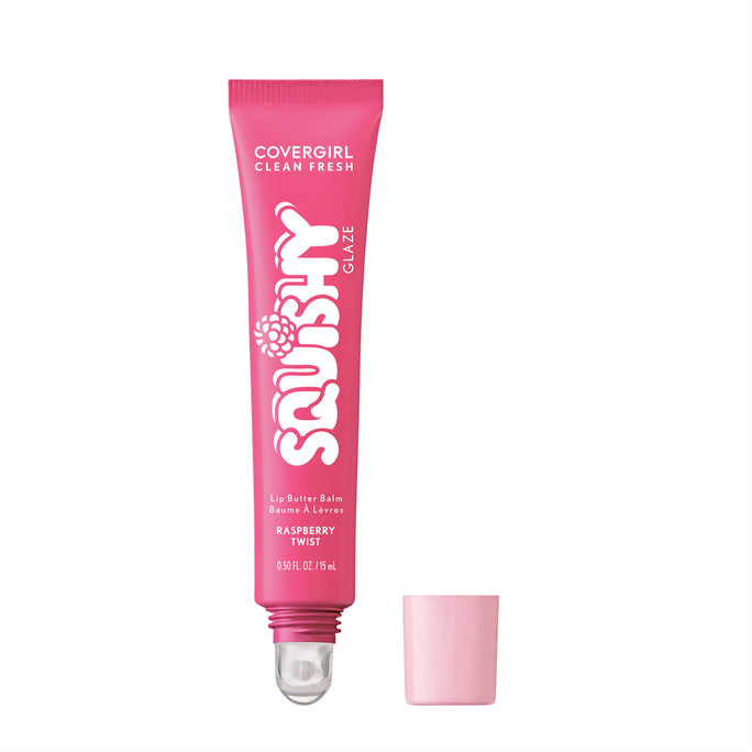 Get squishy hydration and bouncy shine with Clean Fresh Squishy GlazeTM Lip Butter Balm. This tinted glaze bursting with irresistibly squishy flavor delivers up to 9 hours of hydration. Lips look fuller, plump and supple smooth. The buttery formula, infused with Essential Fatty Acids, Hyaluronic Acid, Shea Butter, and