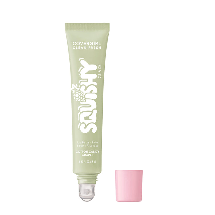 Get squishy hydration and bouncy shine with Clean Fresh Squishy GlazeTM Lip Butter Balm. This tinted glaze bursting with irresistibly squishy flavor delivers up to 9 hours of hydration. Lips look fuller, plump and supple smooth. The buttery formula, infused with Essential Fatty Acids, Hyaluronic Acid, Shea Butter, and