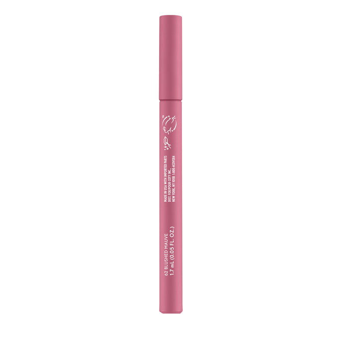 Non-drying, lightweight buildable lipstain that stays put, doesn’t feel tight and feels fresh all day. In just 1 swipe, color glides on smooth and precision pen allows for an effortless application. Try this stain as a lip liner for your perfect lip combo look.