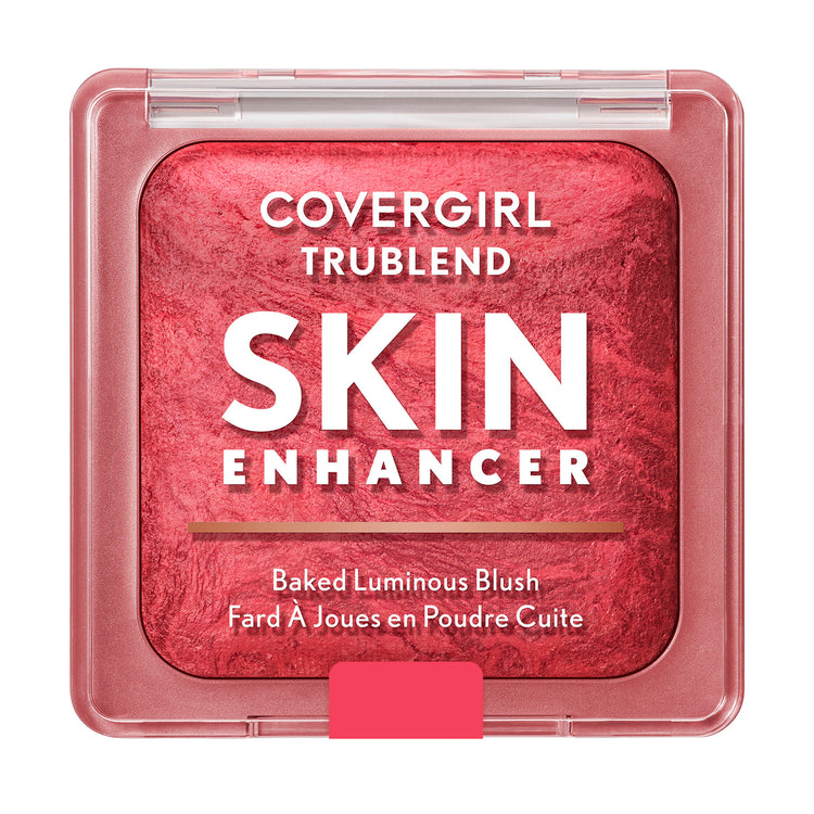 Get cheeky with the TruBlend Skin Enhancer Baked Luminous Blush. Swirled with two shades for unique, multidimensional, high-impact pop and a luminous finish. Baked with Hyaluronic Acid and White Rose Extract to help hydrate and soothe skin. Available in 4 shades.