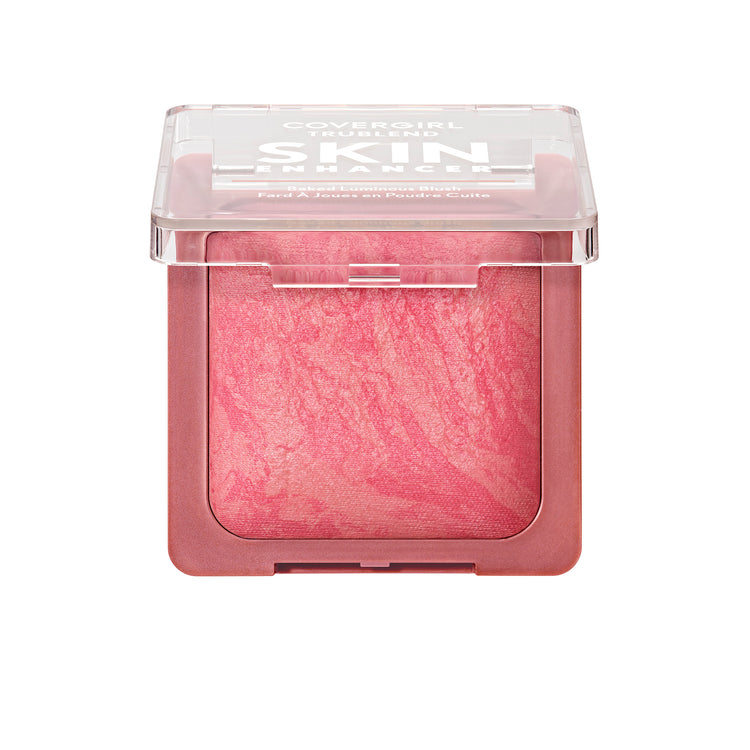 Get cheeky with the TruBlend Skin Enhancer Baked Luminous Blush. Swirled with two shades for unique, multidimensional, high-impact pop and a luminous finish. Baked with Hyaluronic Acid and White Rose Extract to help hydrate and soothe skin. Available in 4 shades.