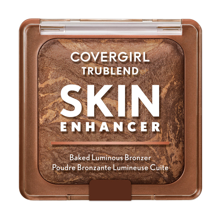 Get a “just-off-the-beach” glow with the COVERGIRL TruBlend Skin Enhancer Baked Luminous Bronzer. Swirled with two shades for unique, multidimensional, sun-kissed warmth and a luminous finish. Baked with Hyaluronic Acid and White Rose Extract to help hydrate and soothe skin. Available in 4 shades.