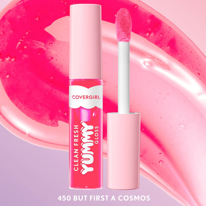 Uncover the secret to supple, scrumptious lips in a single swipe with Covergirl Clean Fresh Yummy Gloss. Infused with naturally derived antioxidants and hyaluronic acid for instant hydration, this Covergirl lip gloss makes your pout feel nourished, fuller and healthier. Cruelty- and gluten-free, the vegan formula of ou
