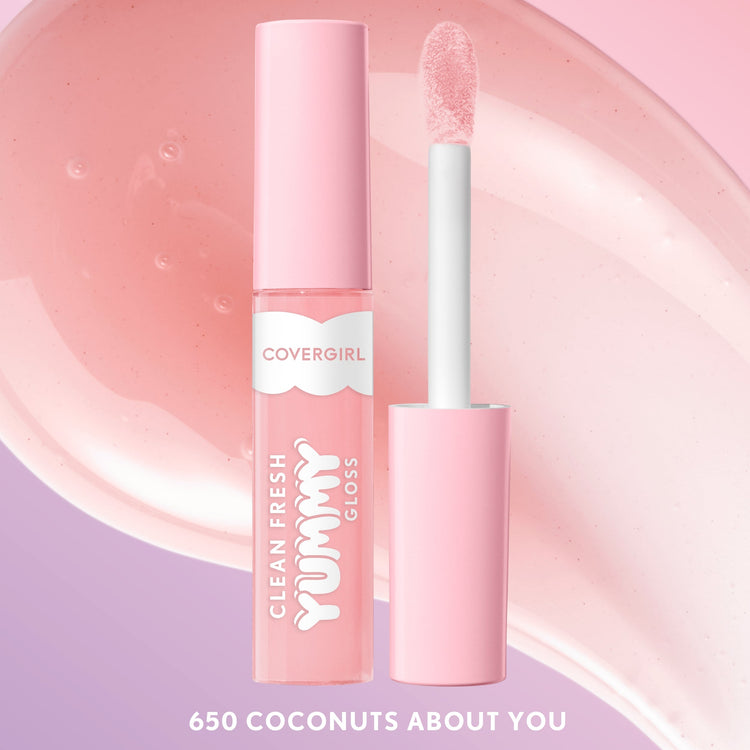 Uncover the secret to supple, scrumptious lips in a single swipe with Covergirl Clean Fresh Yummy Gloss. Infused with naturally derived antioxidants and hyaluronic acid for instant hydration, this Covergirl lip gloss makes your pout feel nourished, fuller and healthier. Cruelty- and gluten-free, the vegan formula of ou
