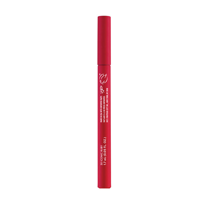Non-drying, lightweight buildable lipstain that stays put, doesn’t feel tight and feels fresh all day. In just 1 swipe, color glides on smooth and precision pen allows for an effortless application. Try this stain as a lip liner for your perfect lip combo look.