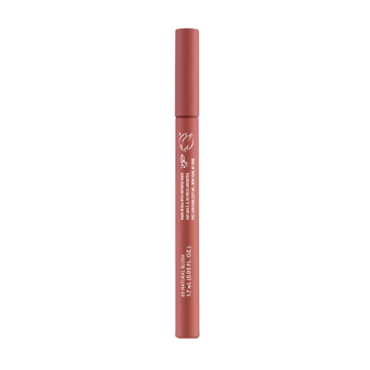 Non-drying, lightweight buildable lipstain that stays put, doesn’t feel tight and feels fresh all day. In just 1 swipe, color glides on smooth and precision pen allows for an effortless application. Try this stain as a lip liner for your perfect lip combo look.