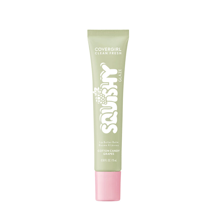 Get squishy hydration and bouncy shine with Clean Fresh Squishy GlazeTM Lip  Butter Balm. This tinted glaze bursting with irresistibly squishy flavor delivers up to 9 hours of hydration. Lips look fuller, plump and supple smooth. The buttery formula, infused with Essential Fatty Acids, Hyaluronic Acid, Shea Butter, and