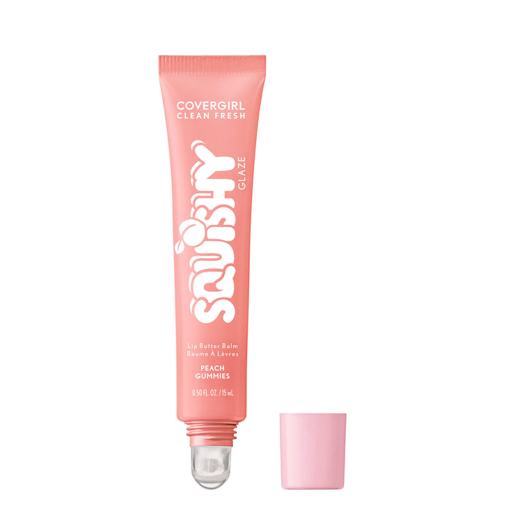 Get squishy hydration and bouncy shine with Clean Fresh Squishy GlazeTM Lip  Butter Balm. This tinted glaze bursting with irresistibly squishy flavor delivers up to 9 hours of hydration. Lips look fuller, plump and supple smooth. The buttery formula, infused with Essential Fatty Acids, Hyaluronic Acid, Shea Butter, and