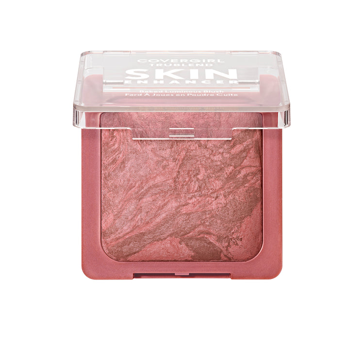 Get cheeky with the TruBlend Skin Enhancer Baked Luminous Blush. Swirled with two shades for unique, multidimensional, high-impact pop and a luminous finish. Baked with Hyaluronic Acid and White Rose Extract to help hydrate and soothe skin. Available in 4 shades.