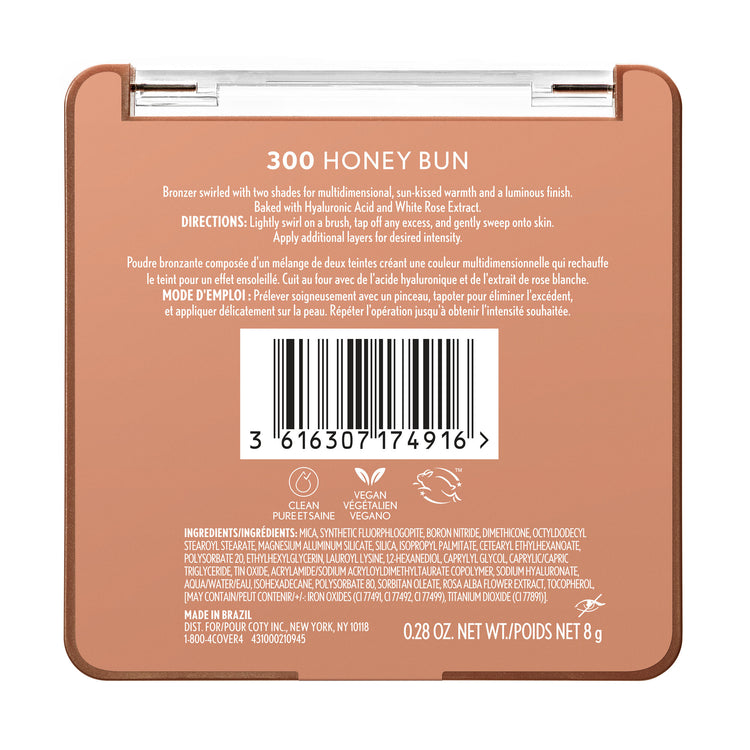 Get a “just-off-the-beach” glow with the COVERGIRL TruBlend Skin Enhancer Baked Luminous Bronzer. Swirled with two shades for unique, multidimensional, sun-kissed warmth and a luminous finish. Baked with Hyaluronic Acid and White Rose Extract to help hydrate and soothe skin. Available in 4 shades.