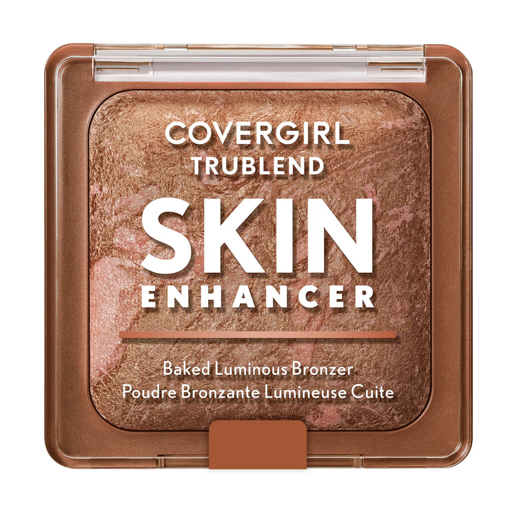 Get a “just-off-the-beach” glow with the COVERGIRL TruBlend Skin Enhancer Baked Luminous Bronzer. Swirled with two shades for unique, multidimensional, sun-kissed warmth and a luminous finish. Baked with Hyaluronic Acid and White Rose Extract to help hydrate and soothe skin. Available in 4 shades.