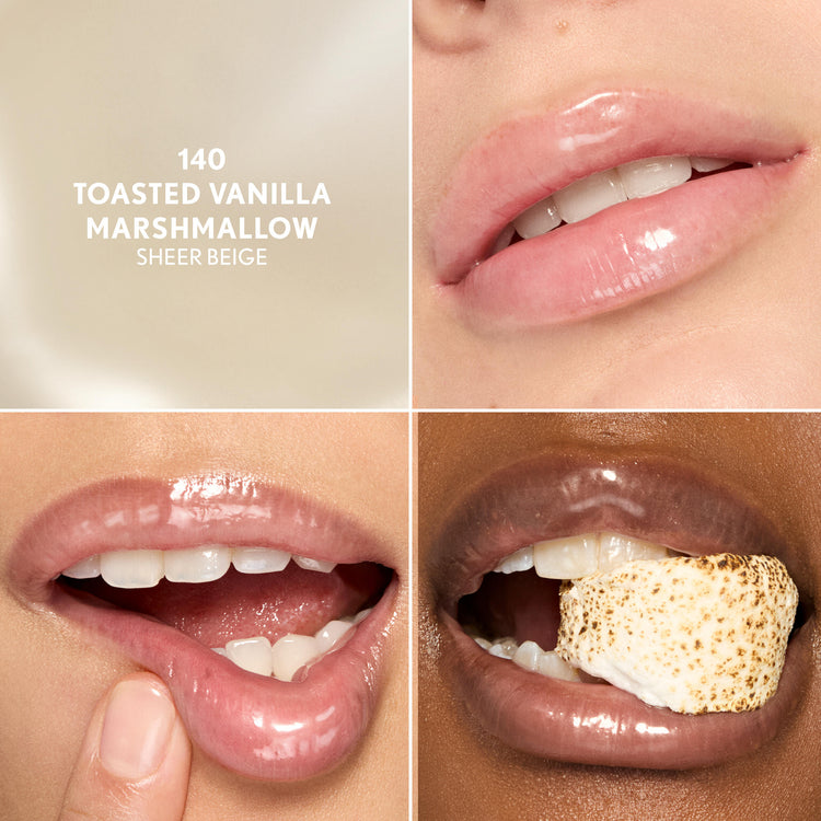 Get squishy hydration and bouncy shine with Clean Fresh Squishy GlazeTM Lip  Butter Balm. This tinted glaze bursting with irresistibly squishy flavor delivers up to 9 hours of hydration. Lips look fuller, plump and supple smooth. The buttery formula, infused with Essential Fatty Acids, Hyaluronic Acid, Shea Butter, and