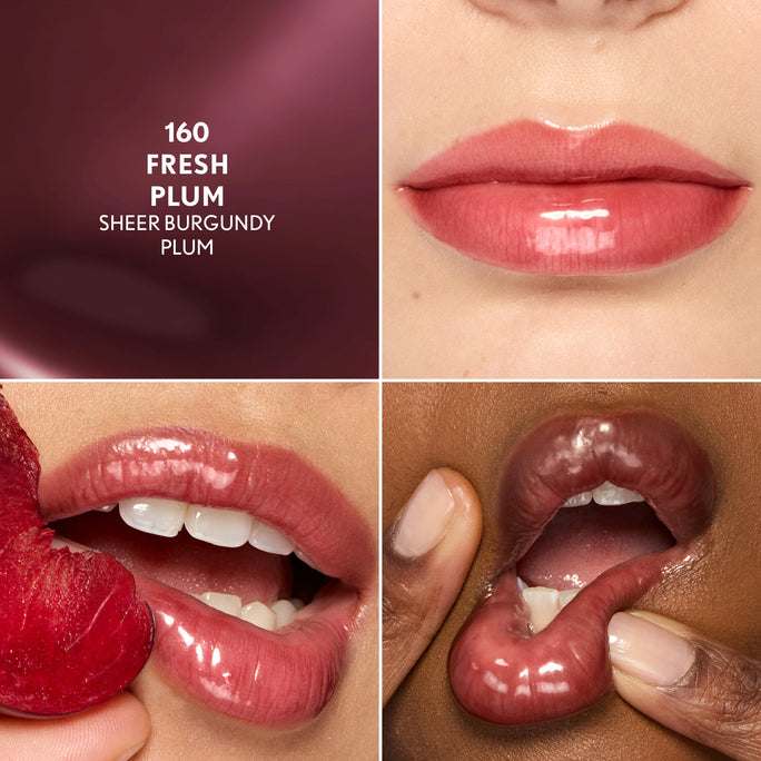 Get squishy hydration and bouncy shine with Clean Fresh Squishy GlazeTM Lip  Butter Balm. This tinted glaze bursting with irresistibly squishy flavor delivers up to 9 hours of hydration. Lips look fuller, plump and supple smooth. The buttery formula, infused with Essential Fatty Acids, Hyaluronic Acid, Shea Butter, and