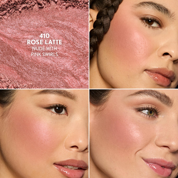 Get cheeky with the TruBlend Skin Enhancer Baked Luminous Blush. Swirled with two shades for unique, multidimensional, high-impact pop and a luminous finish. Baked with Hyaluronic Acid and White Rose Extract to help hydrate and soothe skin. Available in 4 shades.